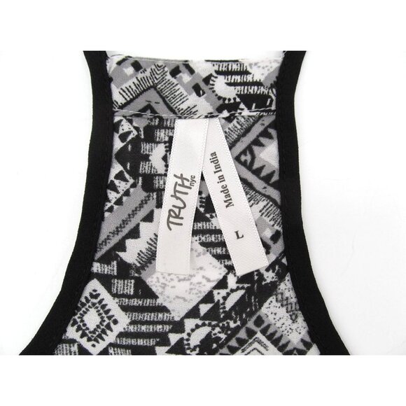 Cami Bundle Womens Large H&M Halter, Tribal Print, Black Strappy Tank Tops - Picture 4 of 15